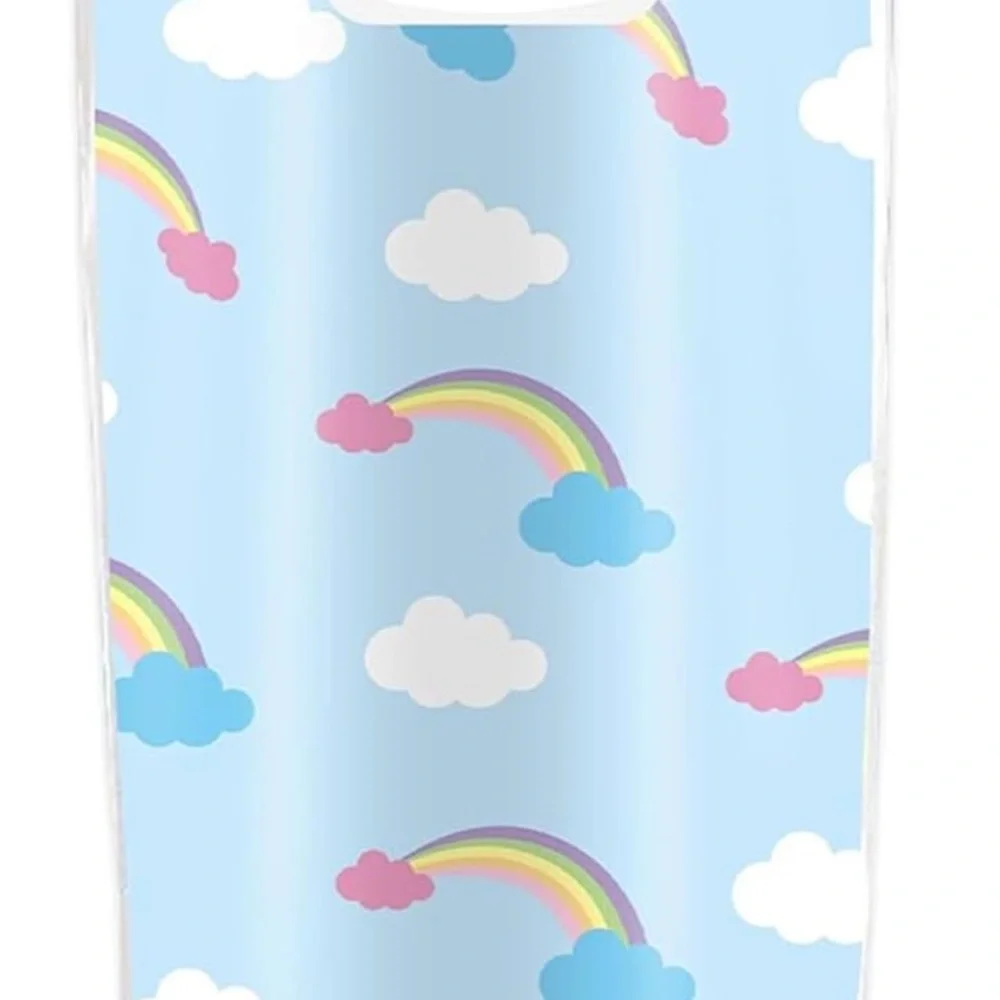 40~Rainbow&Clouds Party Favor Bags,Cute Cartoon Blue Bow Goodie Candy Treat Bags